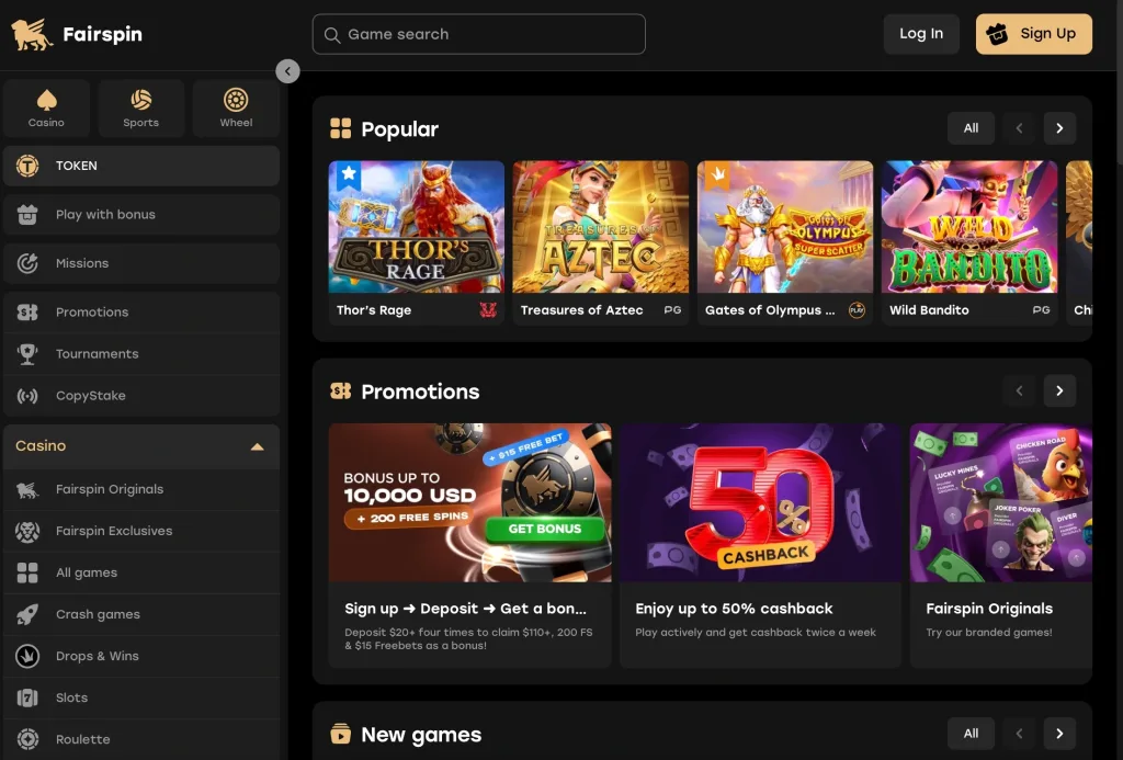 Fairspin web3 casino