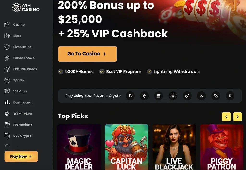 Wsm Decentralised Casino