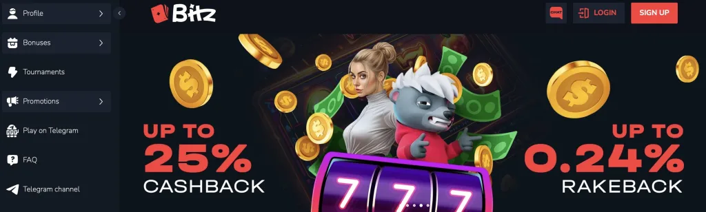 Bitz Casino Cashback